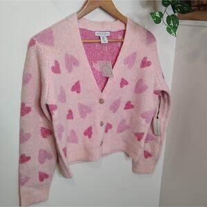 Cupcakes & Cashmere Valentine's Heart Cardigan